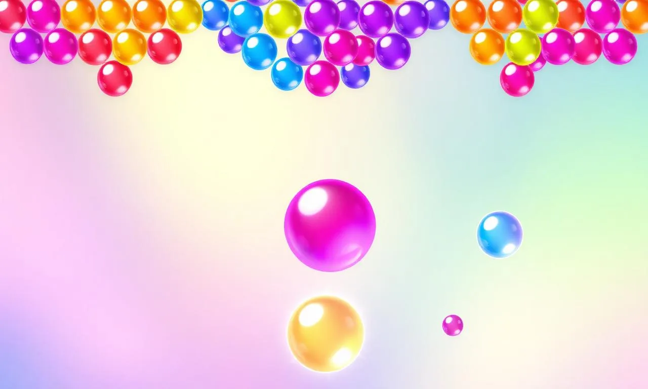 Kolorowe kule w grze bubble shooter Woka Woka